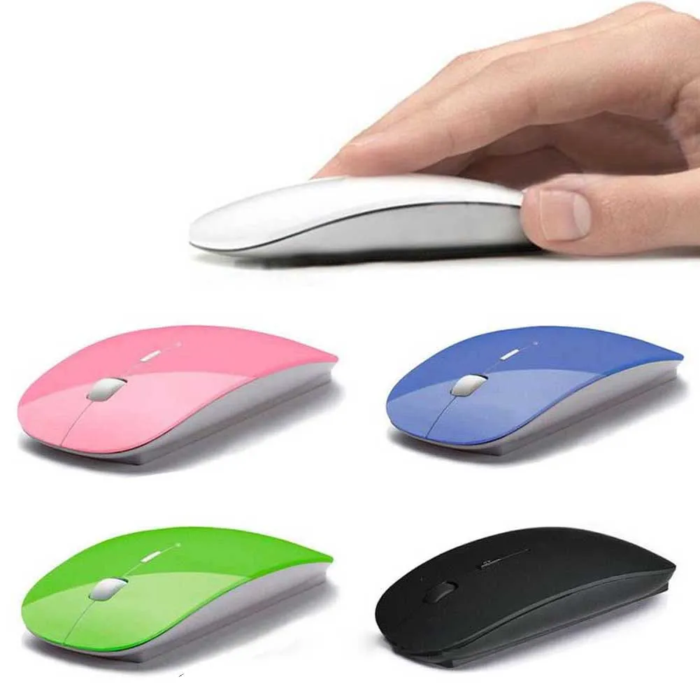 

Computer Mouse Mice for Laptop Notebook Ultra Thin 2.4G Optical Wireless Mouse USB Receiver Air Mouse Cordless