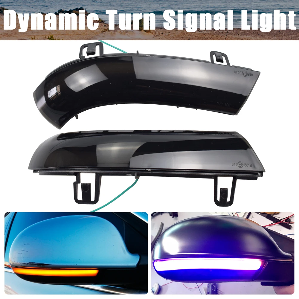 

LED Dynamic Turn Signal Light Flowing Water Blinker Flashing Light For VW Passat B6 GOLF 5 Jetta MK5 Passat B5.5 GTI V Sharan