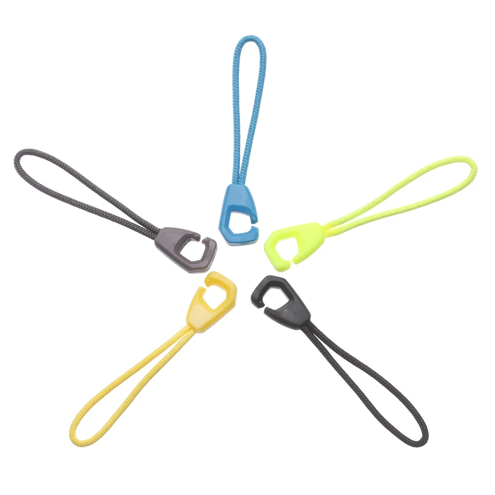 Zipper Accessories 5pcs Zipper Pull Puller End Fit Rope Tag Fixer Zip Cord Tab Replacement Clip Broken Buckle Travel Bag Suitcase Tent Backpack zipper repair kit,zipper pullers,zipper accessories