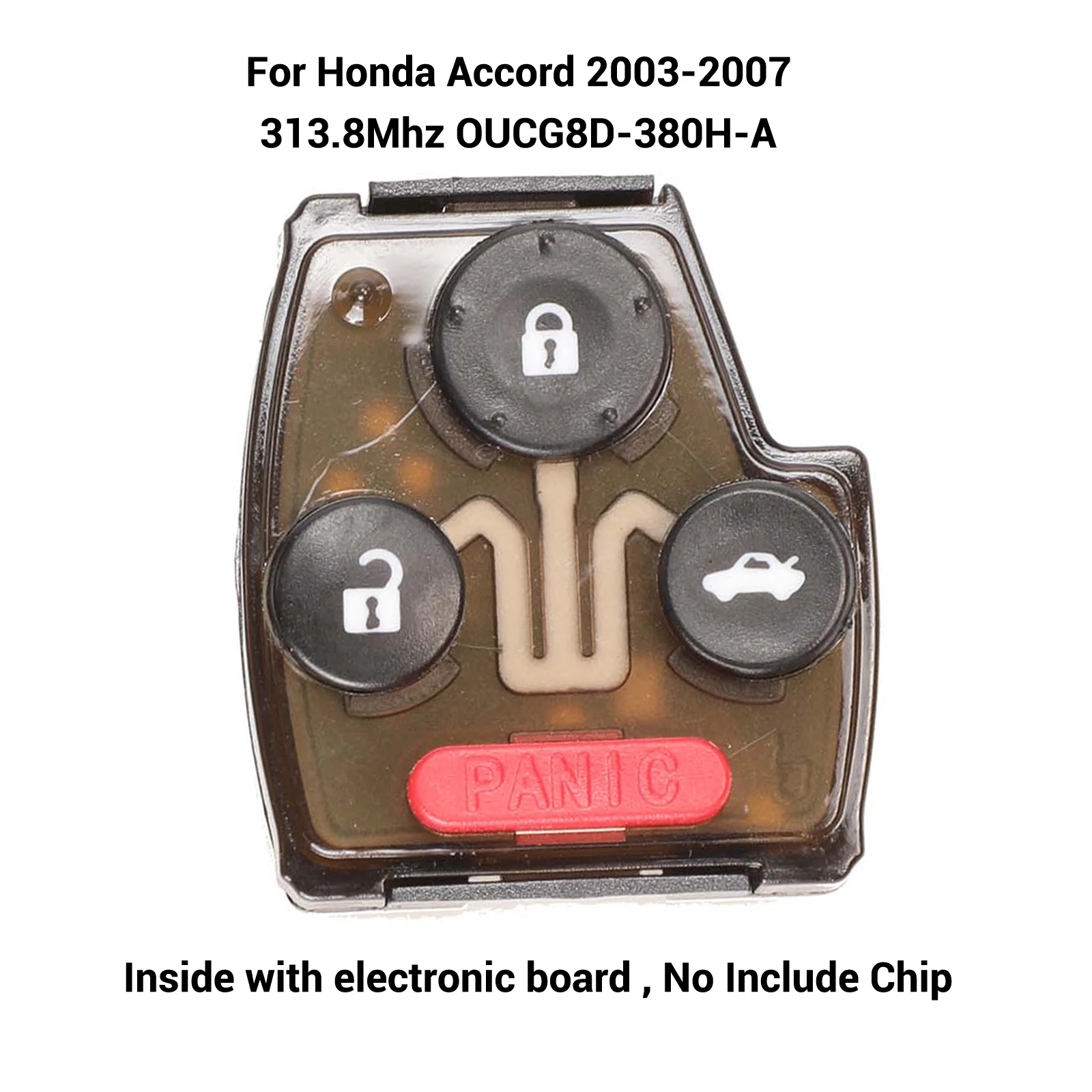 Kutery 5x313,8 Mhz OUCG8D-380H-A автомобильный удаленный БЕСКЛЮЧЕВОЙ Брелок для Honda Accord 2003-2007 Odyssey 05-10 ID46 3/4 кнопки сигнализации - Количество кнопок: board with button