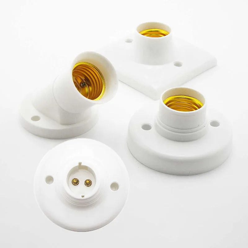 Universal B22 To 2E27 Bulb Holders 2 Way E27 Lamp Base LED Light Lamp