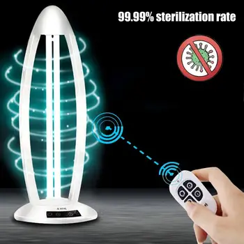 

US Plug 38W Ultraviolet Germicidal Lamp Wardrobe Portable UV 220V 110V LED Sterilization Home School Light With Remote Control