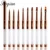BQAN Розовое Золото Nail Brush UV Gel Liner Painting Pen Акриловая Кисть для Рисования для Ногтей Градиент Горный Хрусталь Ручка Nail Art Tool