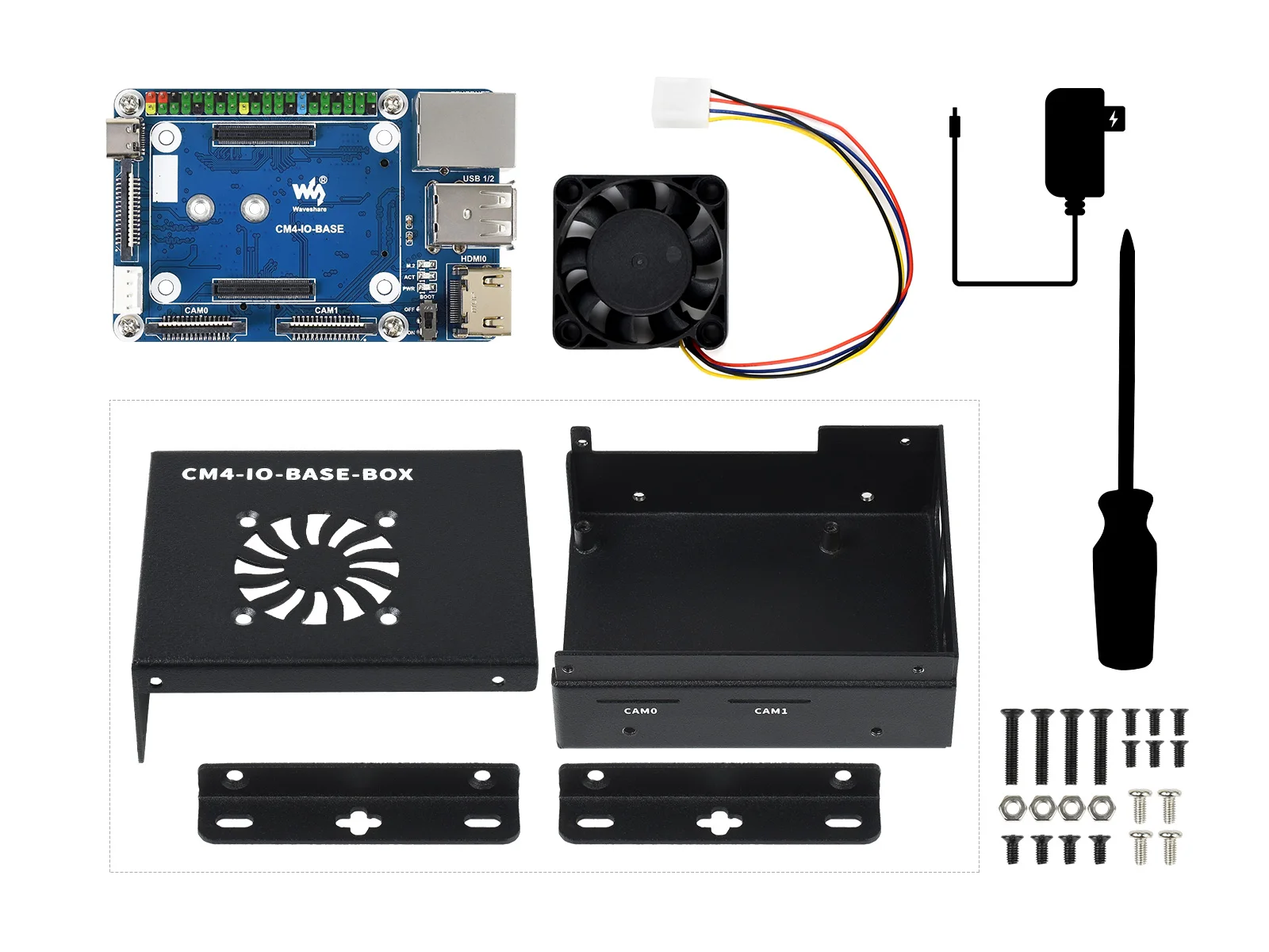Não Incluso Módulo de Computador Host Mini Cabeçote Interno Placa Mini io Ver Completo Caixa de Metal com Ventilador de Refrigeração Cm4 Quadro demonstração - Imagem 6