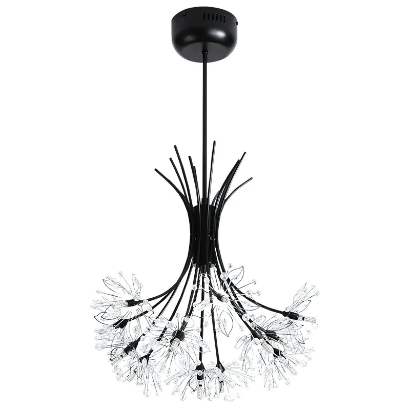 

Nordic Modern Simple Dandelion Crystal Chandelier Creative Led Art Living Room Dining Room Chandelier Fashionable Bar Lamps