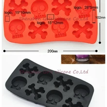 50 шт./лот форма для изготовления черепа силиконовая форма инструменты для приготовления пищи формочки для печенья ледяные лотки инструменты для мороженого лоток для льда