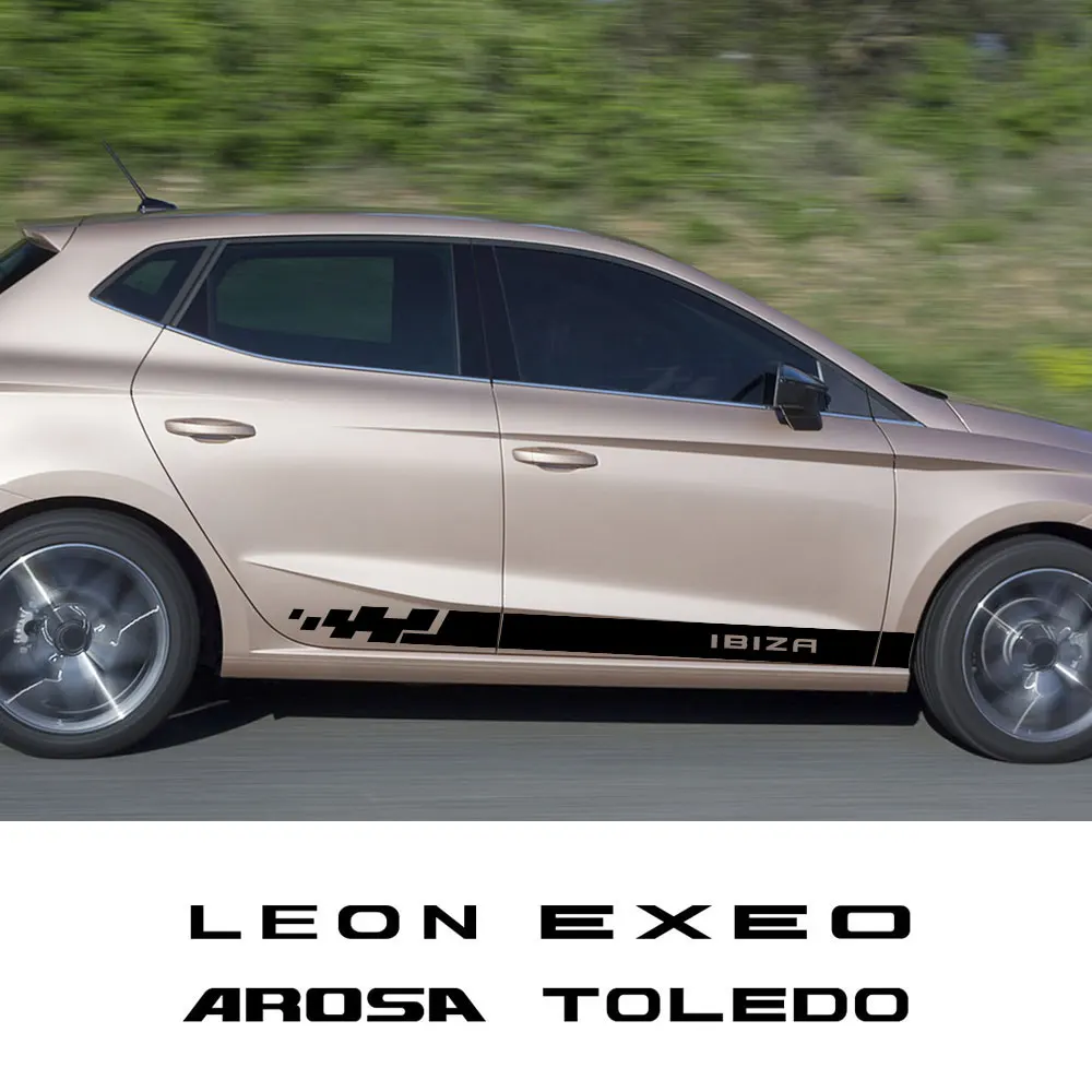 Боковые наклейки на двери автомобиля для Seat Ibiza Leon Arona Ateca Altea Arosa Exeo Tarraco Toledo Cordoba