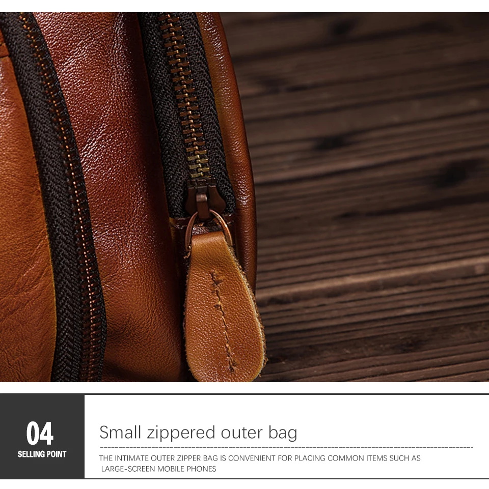 Messenger Plus Organizer Leather Bag