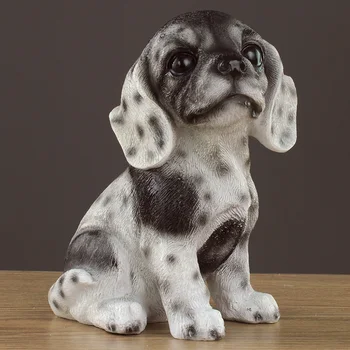 

LUCKY DOG ART SCULPTURE MONEY-BOX CREATIVE PIGGY BANK FIGURINE ANIMAL STATUE RESIN CRAFTS EUROPEAN HOME DECORATION GIFT R5058