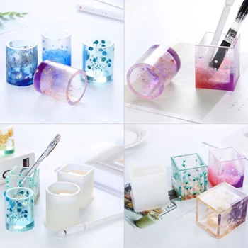 

7Pcs/Set Crystal Epoxy Resin Mold 3D Spherical Cylinder Pendant Casting Silicone Mould DIY Crafts Jewelry Decorations Making Too