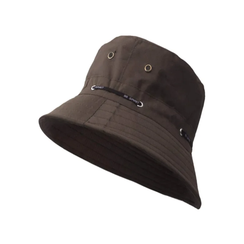 Dark gray Панама шляпа Рыбацкая шляпа мужская и женская уличная дорожная шляпа складная шляпа от солнца Весенняя и летняя шляпа от солнца Регулируемая кодовая шляпка хараджуку - Цвет: Dark gray