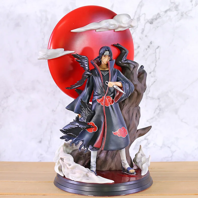 US $60.99 Naruto Shippuden Anime Tsukuyomi Uchiha Itachi Gk Action Figure Model Pvc Luminous Statue Figma Kid Collectible Toys