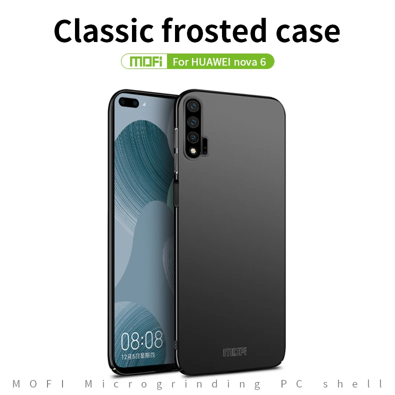 Для huawei Nova 6 чехол MOFi чехол для телефона huawei Nova 6 PC жесткий чехол для huawei Nova6 тонкий пластиковый матовый чехол для телефона