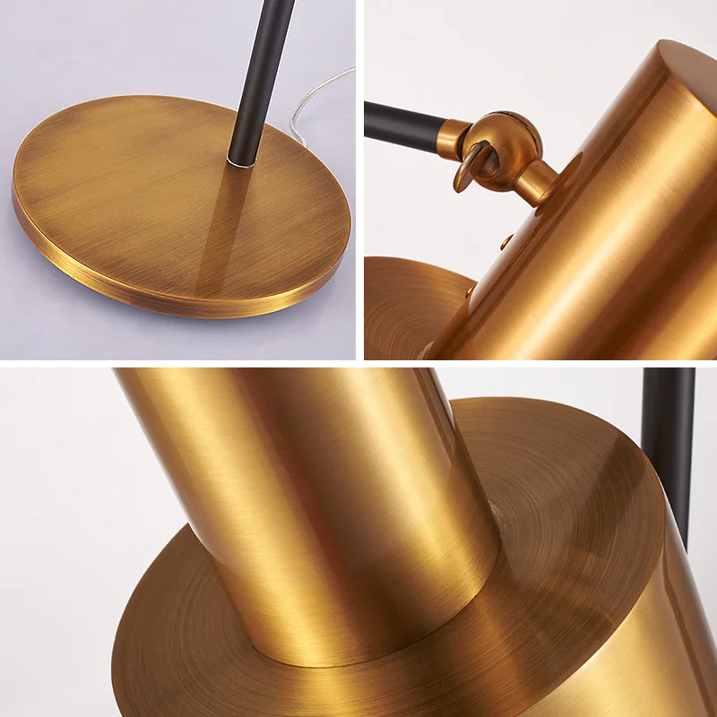 

Modern Iron Gold Creative Art Deco Table Lamp Glass Desk Lamp Study/Bedside Table Lighting E27 Milky Round Ball Shade Table Lamp