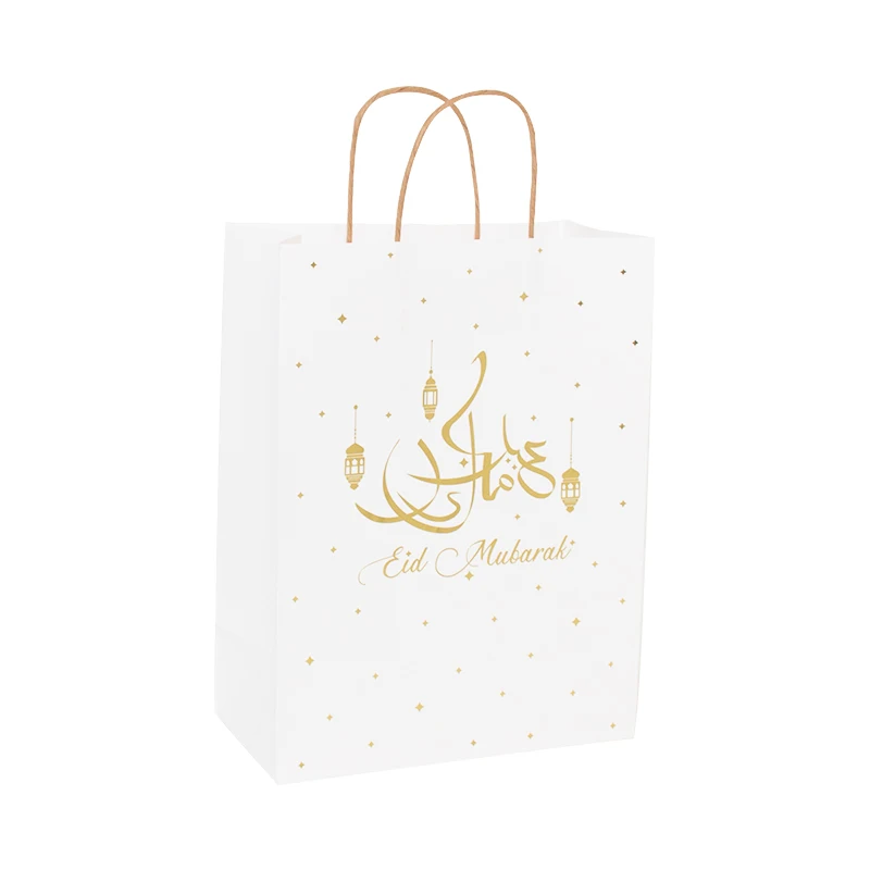 

5pcs/10pcs Disposable Gift Bag Eid Mubarak Happy Ramadan Party Supplies Celebration Decoration Eco-Friendly