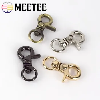 

50pcs 10mm Metal Buckles For Bag Dog Collar Webbings Lobster Clasps Swivel Snap Hooks DIY Accessories H4-1