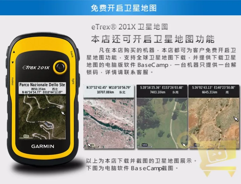 Garmin Jiaming etrex 201X Открытый Ручной gps-навигатор долгота и широта двойная звезда точечный локатор