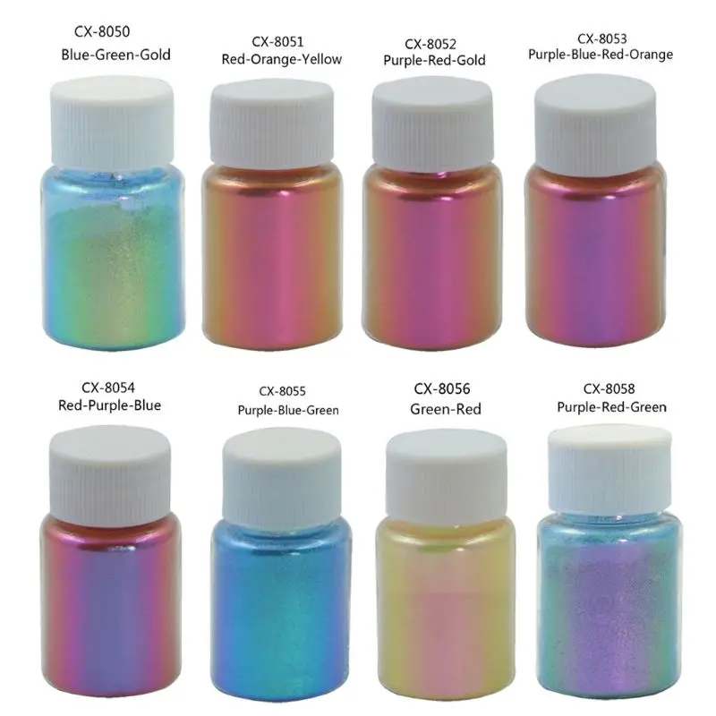 

Mirror Chameleons Pigment Pearlescent Epoxy Resin Glitter Magic Discolored Powder Resin Colorant Jewelry Making Tools