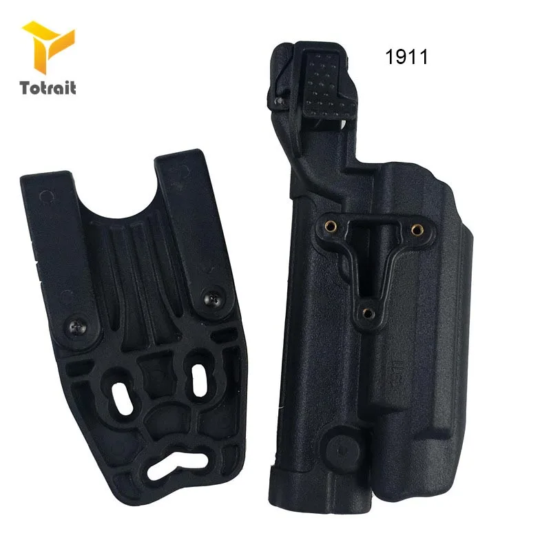 Totrait LV3 тактический пистолет поясной ремень кобура военный GL17 18/M9/1911/P226/USP светильник Подшипник кобура черный