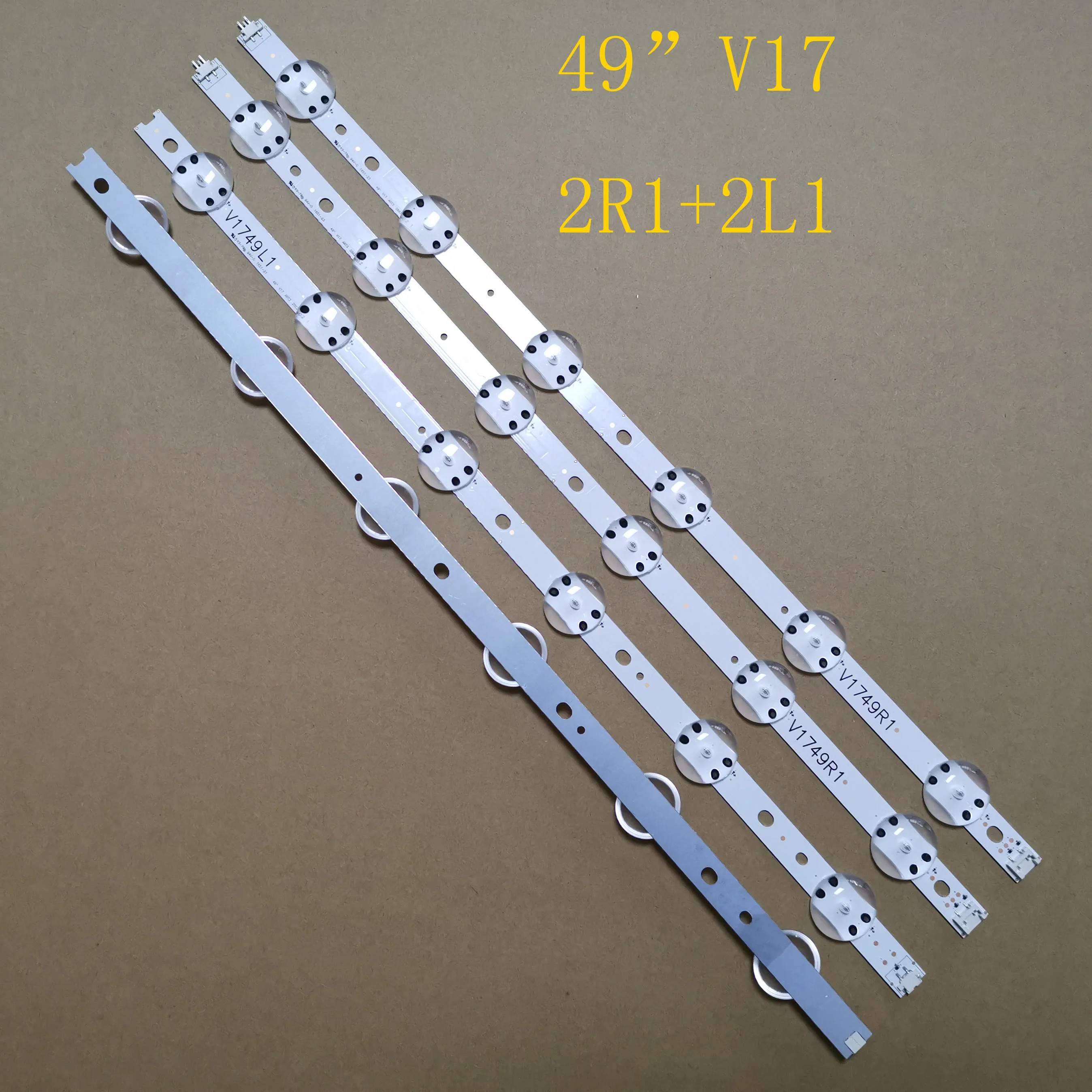 4 шт./компл. новая светодиодная лента для LG 49 ''TV 49UV340C 49UJ6565 49UJ670V V17 R1 L1 ART3 2862 2863 6916L