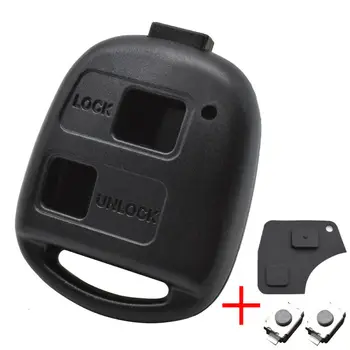 

Protector Car Key Case Accessories Remote Pad Shell For Toyota Corolla 2001-2007 Key Shell With Mirco Switches Key Button Pad