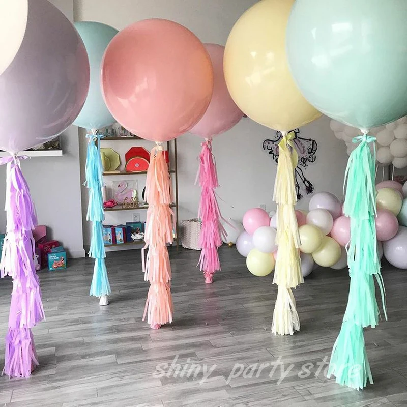 

5/10/12/18/36Inch Macaron Pastel Color Balloons Large Ballon Wedding Deco Birthday Party Globos Latex Round Inflatable