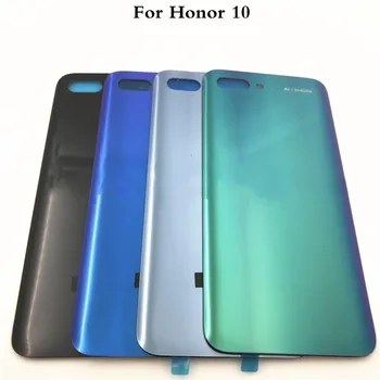 

New 3D Glass For Huawei Honor 10 Back Battery Cover Case Rear Housing Cover Rear Door Cover With Adhesive Sticker