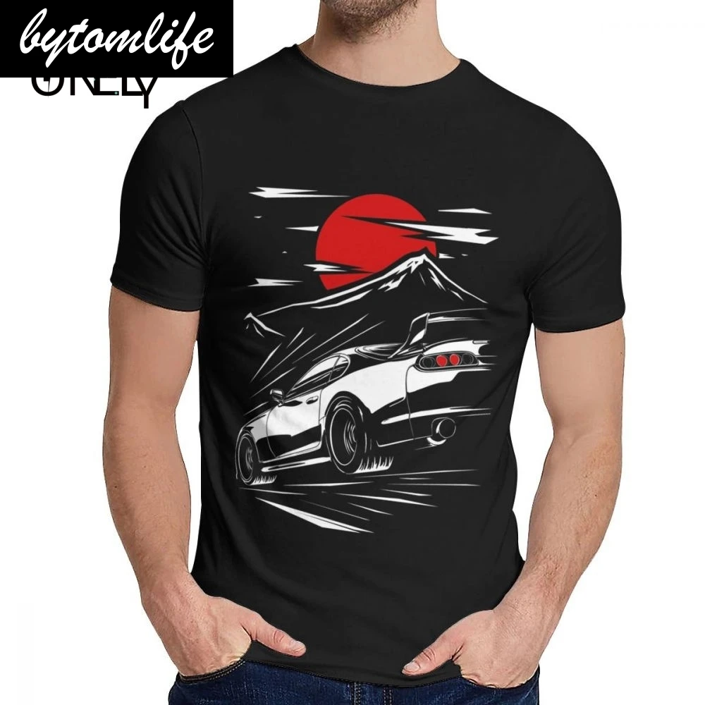 Новое поступление JDM Supra MKIV футболка из натурального хлопка модная Мужская