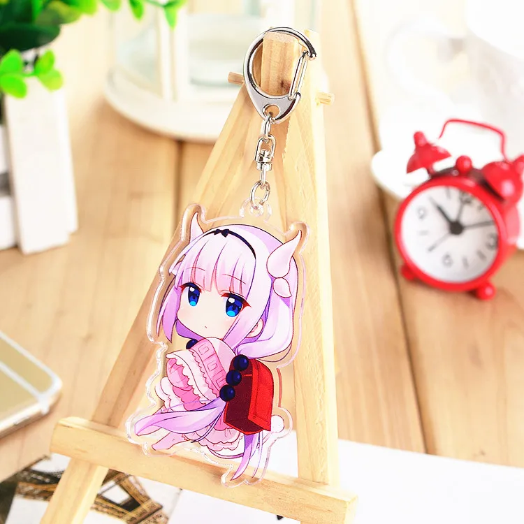 Аниме Kobayashi san Chi no Maid Dragon Torcona косплей мультфильм двойная акриловая сторона брелок