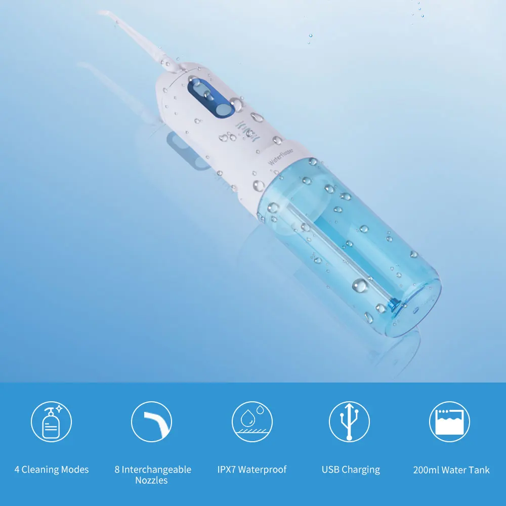 Портативный Электрический ирригатор для полости рта, водный Стоматологический Ирригатор, струйный, складной, USB, перезаряжаемый, дорожный, Стоматологический Ирригатор, машина для чистки зубов