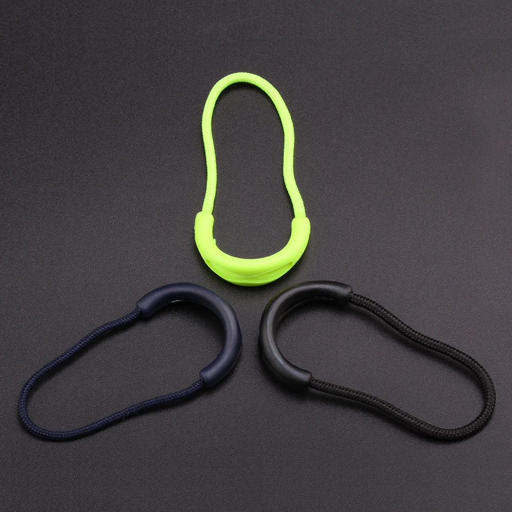 Quality Big Zipper Pull Cord Zipper Rope Pull Puller End Fit Rope Tag Fixer Zip Cord 10Pcs/30Pcs/100Pcs For Garment Bags zipper pullers zipper accessories