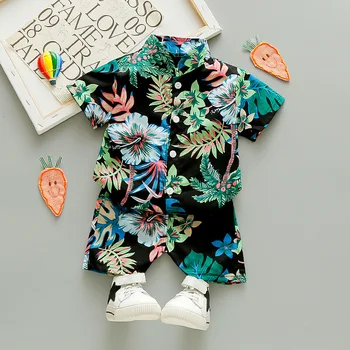 

Summer Baby Boy Clothes Outfit Set Infant Baby Boys Clothing Suits Print Shirt + Shorts 2Pcs Baby Boy Outfits Kids Beach Costume
