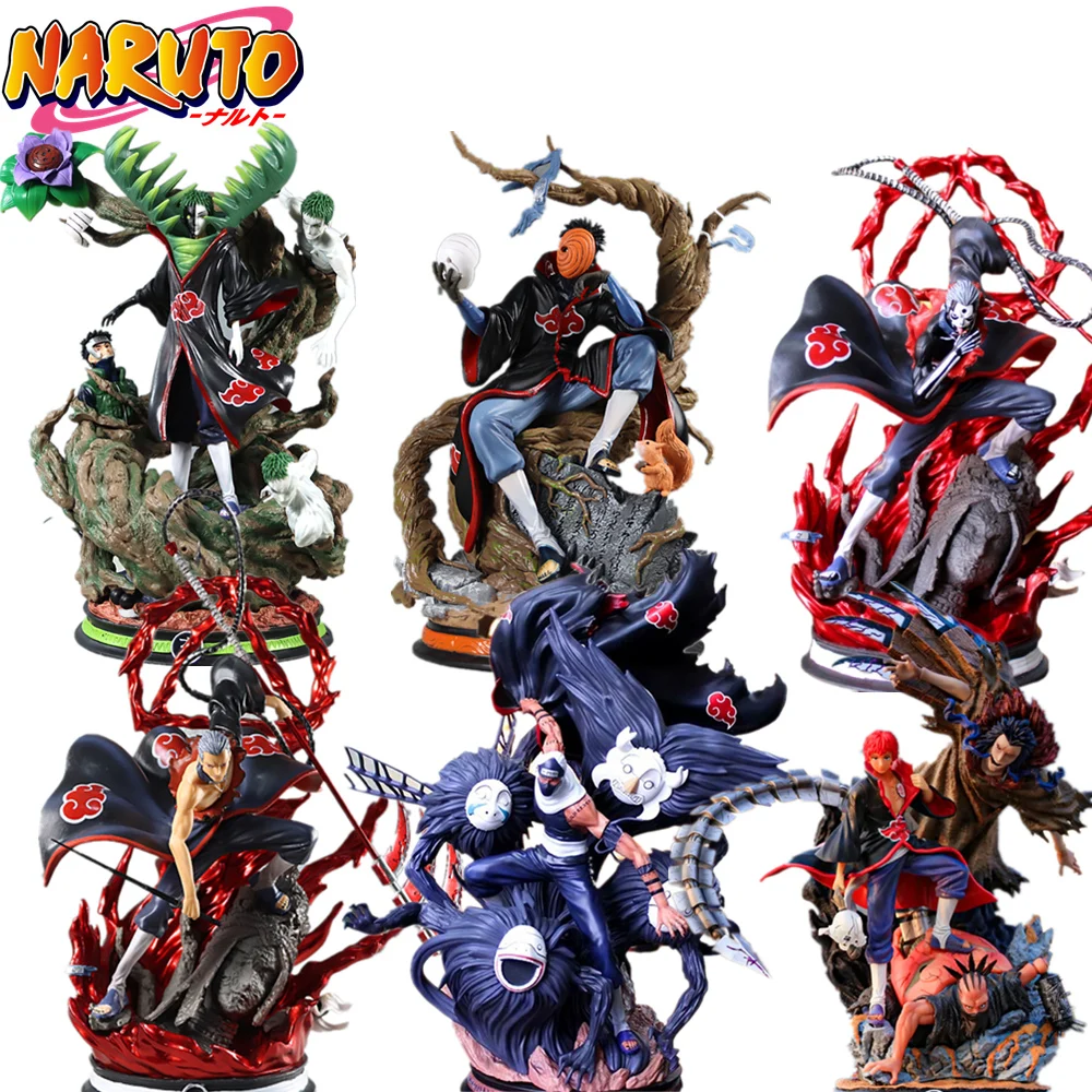 Статуя Наруто Kakuzu Hidan Sasori Zetsu Obito ПВХ экшн-статуэтка аниме Диора | Игрушки и хобби
