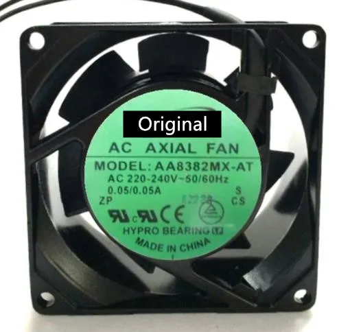 

Original 100% working AA8382MX-AT 80*80*38 mm AC 220V 2400RPM 24CFM socket cooling fan