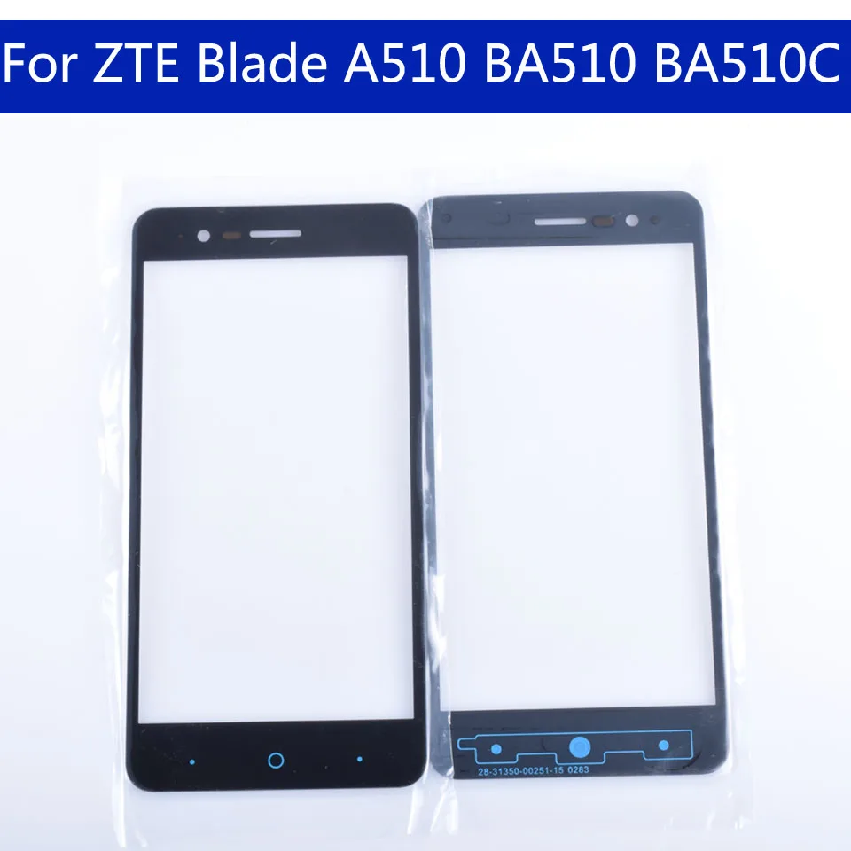 10 шт. для zte Blade A510 BA510 BA510C сенсорный экран панель дигитайзер сенсор Переднее стекло Внешний A610 сенсорный экран дисплей Замена