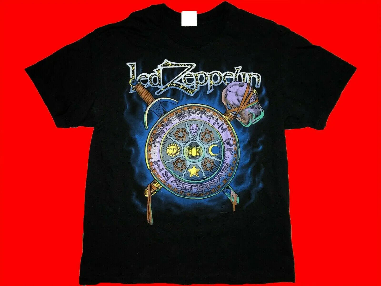 

VINTAGE RARE Led Zeppelin Zoso T Shirt 1994 Double SIZE X-2XL REPRINT