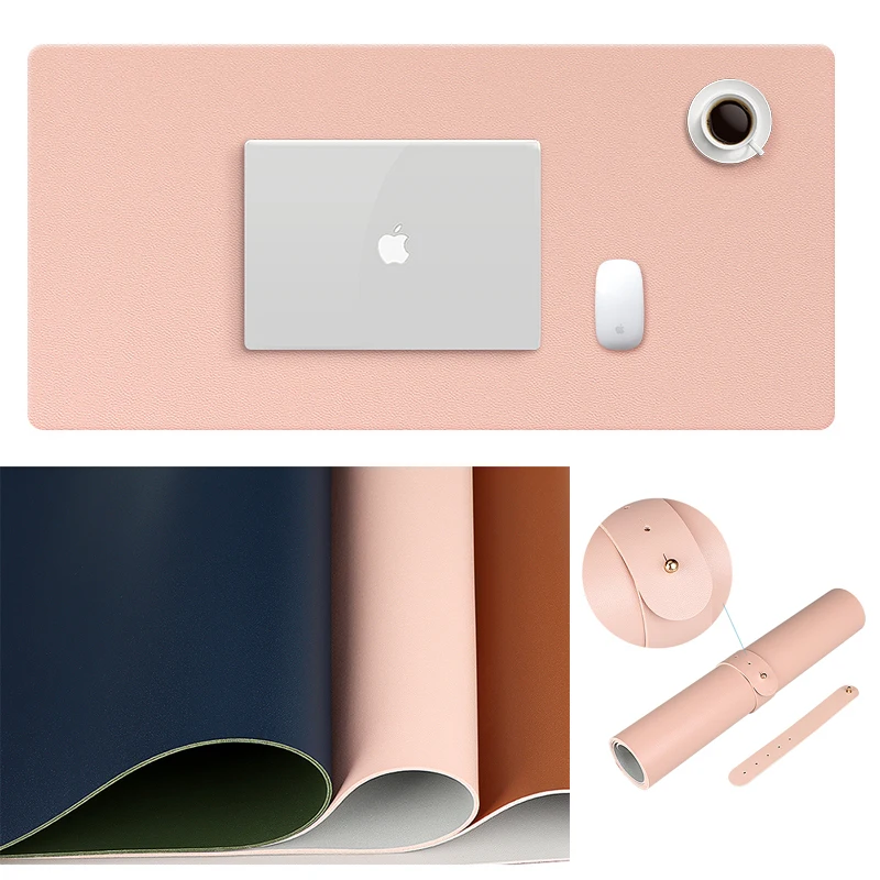 

Anti-fouling Mouse Pad Leather Oversize Desk Mat 80x40/90x40cm Waterproof Mousepad Keyboard Pad Mouse Pad Double Side Laptop Mat
