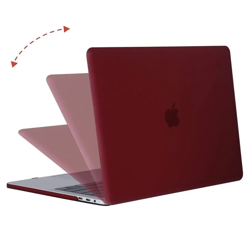 Жесткий чехол для ноутбука MOSISO для Macbook Air retina Pro 13 15 touch bar A1706 A1989 A2159 A1989 A1932 Mac Air 13 Чехол Новинка - Цвет: Marsala Red