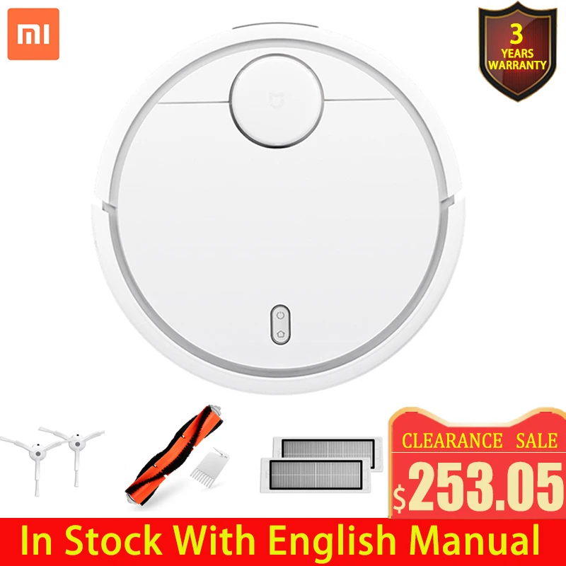  2019 Original XIAOMI MIJIA Robot Vacuum Cleaner for Home Automatic Sweeping Dust Sterilize Smart Pl