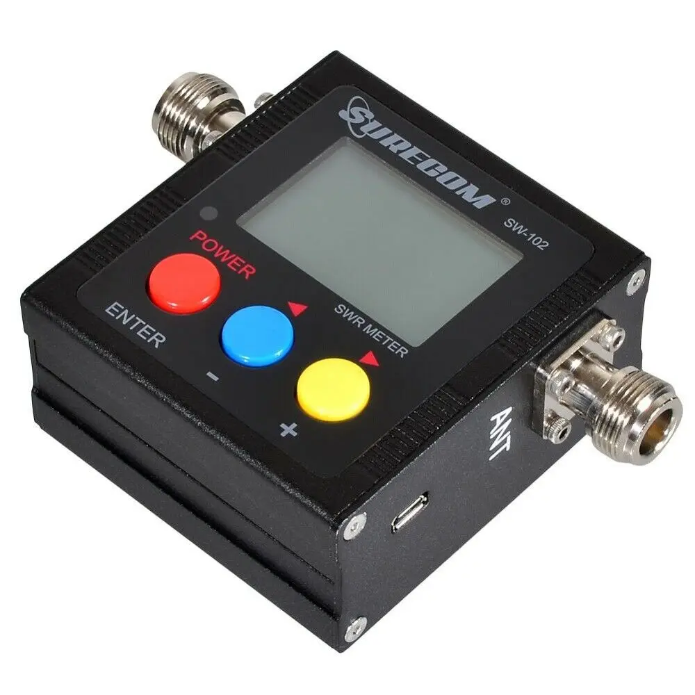 SW102 Digital Power SWR Frequency Counter for ham Radio Scanner