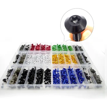 

Universal Motorcycle Fairing Bolts Screws Nuts Kit Motorbike Screws Nuts Set Fastener Clips Set ATV Motorcycle Accessories