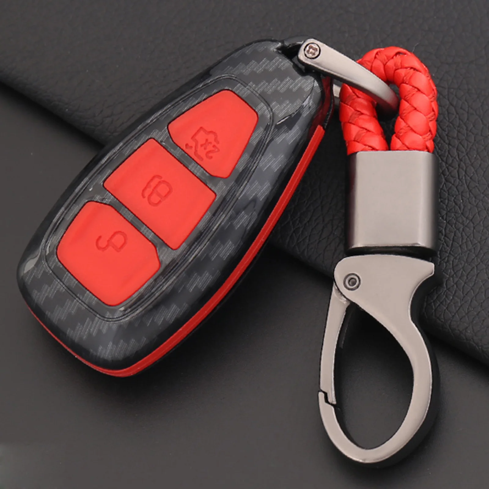 10x fibra di carbonio Siliccone Duable Protect per Ford Fiesta Focus 3 4 Mondeo Ecosport Kuga Focus ST Car Smart Remote Key Case Fob 7 10x fibra di carbonio Siliccone Duable Protect per Ford Fiesta Focus 3 4 Mondeo Ecosport Kuga Focus ST Car Smart Remote Key Case Fob - Hd02a34926e2b4fc09ffc687b18f1e363k