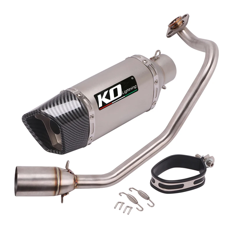 Escape Motorcycle Exhaust Front Link Tube And 51mm Vent Pipe Stainless Steel Exhaust System For Honda ADV 150 All Years - Image 3