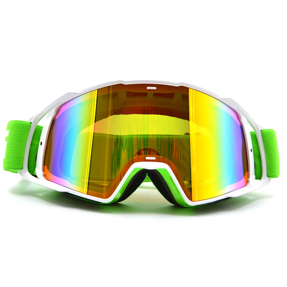 Green Goggles Новые гоночные очки для спорта на открытом воздухе для внедорожного мотокросса ATV Dirt Bike, мотоциклетные очки, линзы, лыжные очки, ветрозащитные очки - Цвет: Green Goggles
