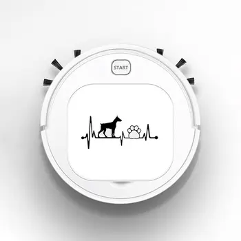 

Smart Robot Vacuum Cleaner Rechargeable USB Auto Sweeping Mop Clean Robot Sweeping Cleaner Doberman Heartbeat Lifeline Dog Paw
