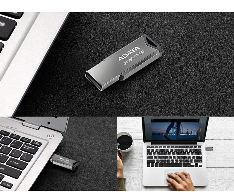 Original ADATA UV350 USB 3.2 High Speed Flash Drive 128GB 64GB 32GB Mini Metal Memory Stick Storage Device For Computer|USB Flash Drives| - AliExpress