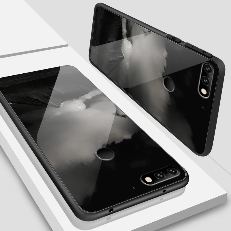 W349 Для Huawei Honor 6X 7A 7X 7C 8A 8X9 облегченное закаленное стекло крышка Y6 Y9 Y7 премьер-профессионал Magic2 Роскошные Защитные чехлы для телефонов - Цвет: W349