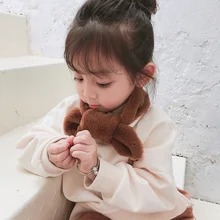 Шарф из кроличьего меха