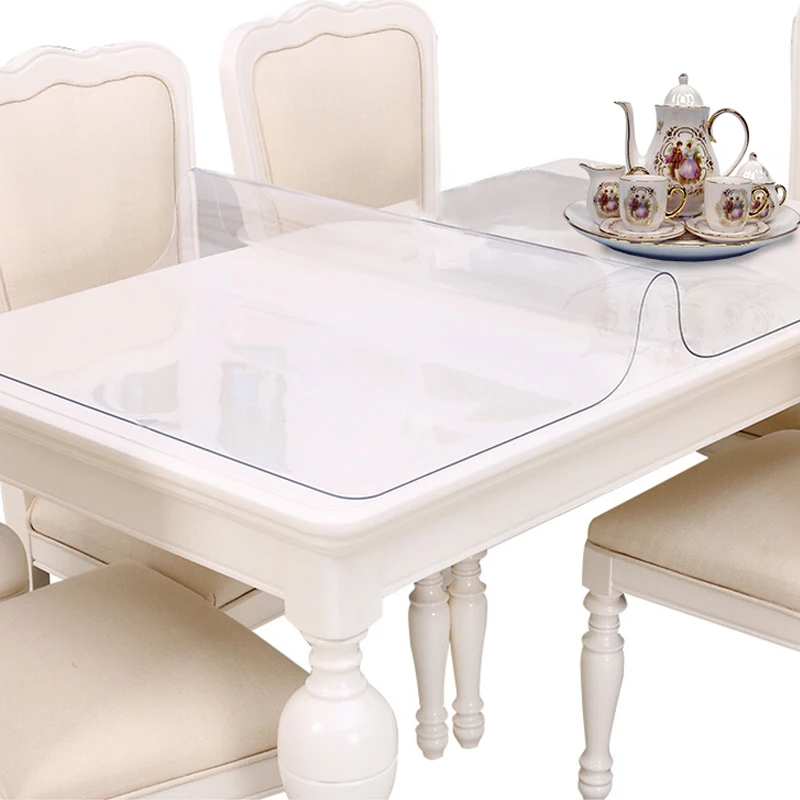  HAZY 2mm PVC Transparent Tablecloth Waterproof Rectangle Table Cover Mat Kitchen Pattern Oilproof T
