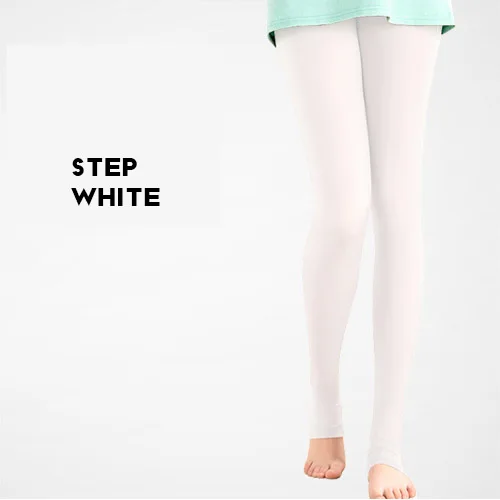 step White PGM полупрозрачные эластичные леггинсы, чулки для женщин, солнцезащитный крем, штаны для гольфа, уличные штаны, УФ-светильник, тонкие гладкие длинные носки для ног - Цвет: step White